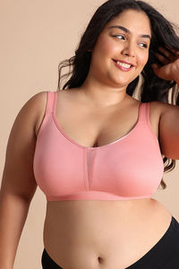 Zivame True Curv Single Layered Non Wired Full Coverage Minimiser Bra - Lobster Bisque — thumbnail 5